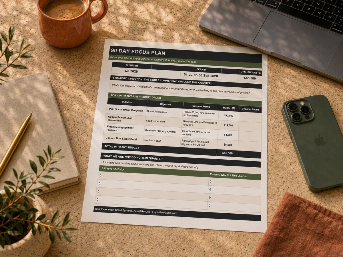 The 90-Day Marketing Operating Rhythm