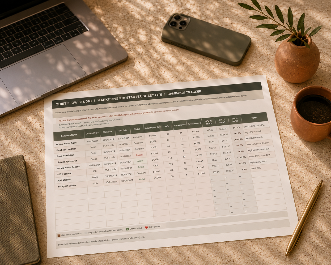 Marketing ROI Tracker